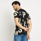 Men's 100% Cotton Round Neck Half Sleeves T-Shirt, Black, small image number null