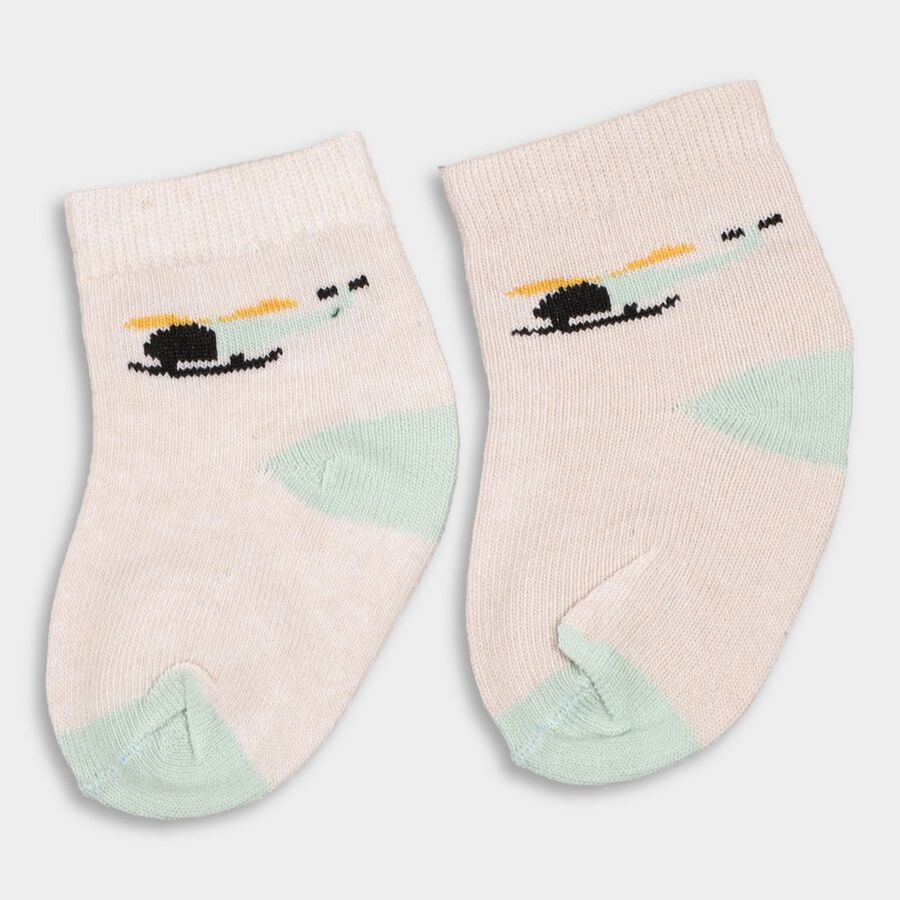 Infant's Socks (Pack of 3), Light Blue, large