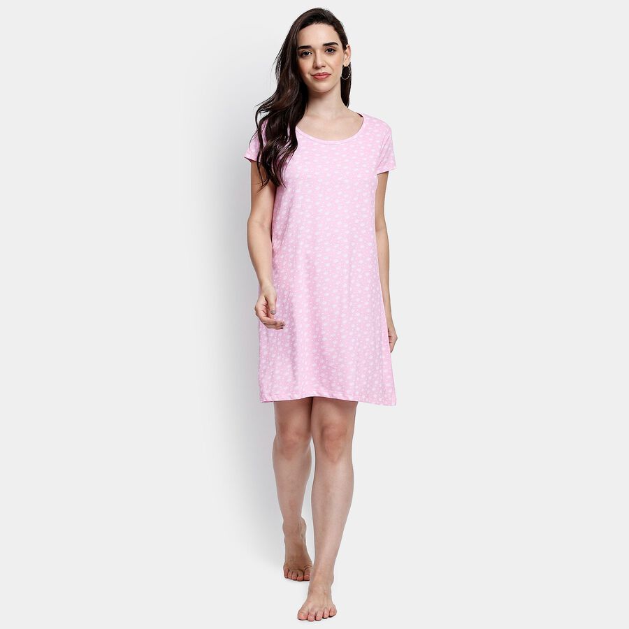 Ladies' Nighty, Light Pink, large image number null