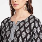 All Over Print Kurti, काला, small image number null