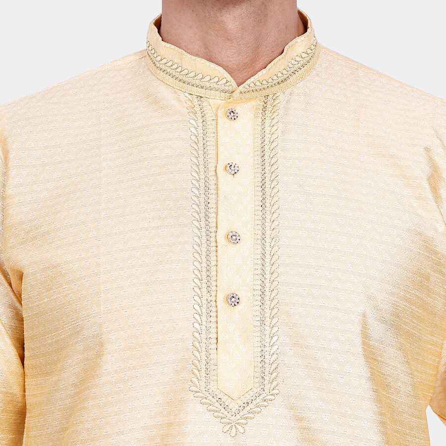 Men's Kurta Pyjama, Golden, large image number null
