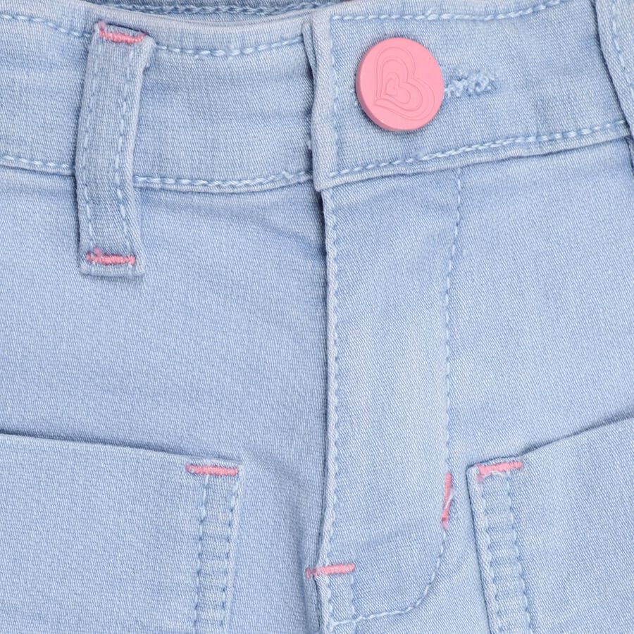 Girls' Shorts , हल्का नीला, large image number null