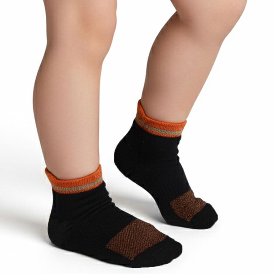 Men's Light Gray and White and Black Regular Fit Ankle-Length Socks Pack of 3, नेवी ब्लू, large image number null