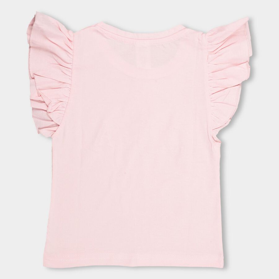 Girls' 100% Cotton T-Shirt, Light Pink, large image number null