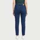 Women's Navy Blue Slim Fit Stretchable Jeans, गहरा नीला, small