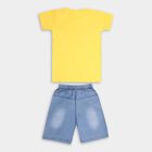 Boys' 100% Cotton Woven Baba Suit , Mustard, small image number null