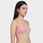 Women's Lilac Cotton V-Neck Casual Bra, Lilac, small