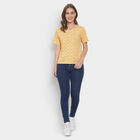 Round Neck T-Shirt, पीला, small image number null