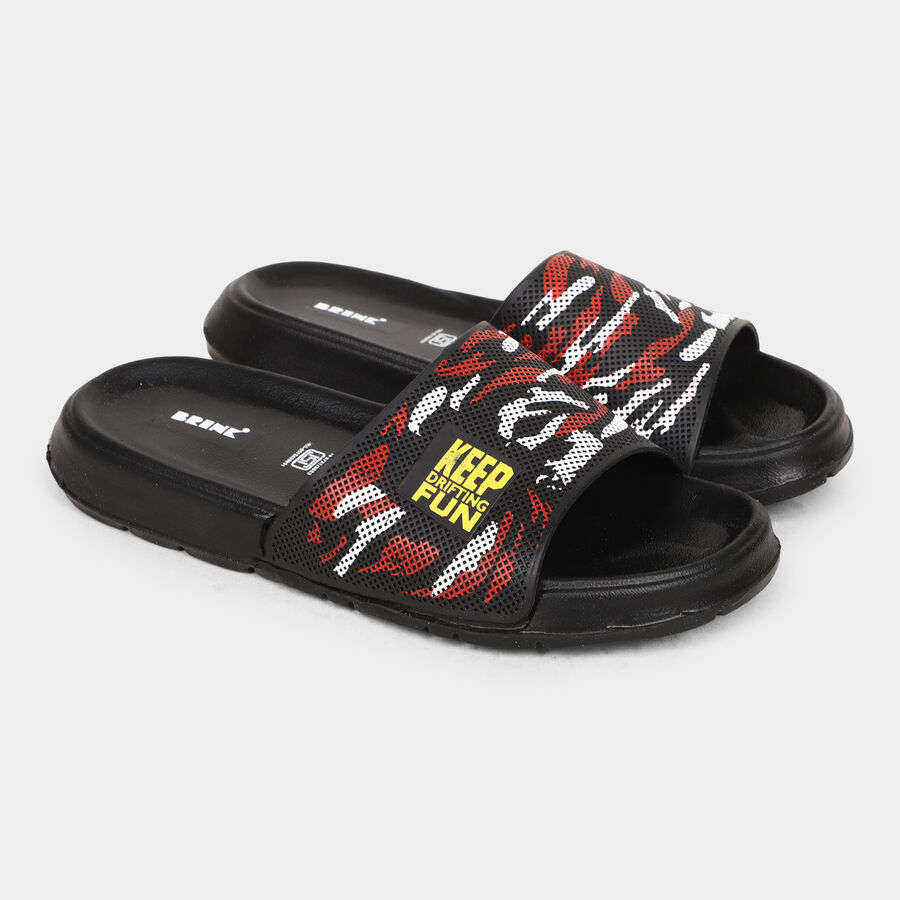 Men's Slippers, Black, large image number null