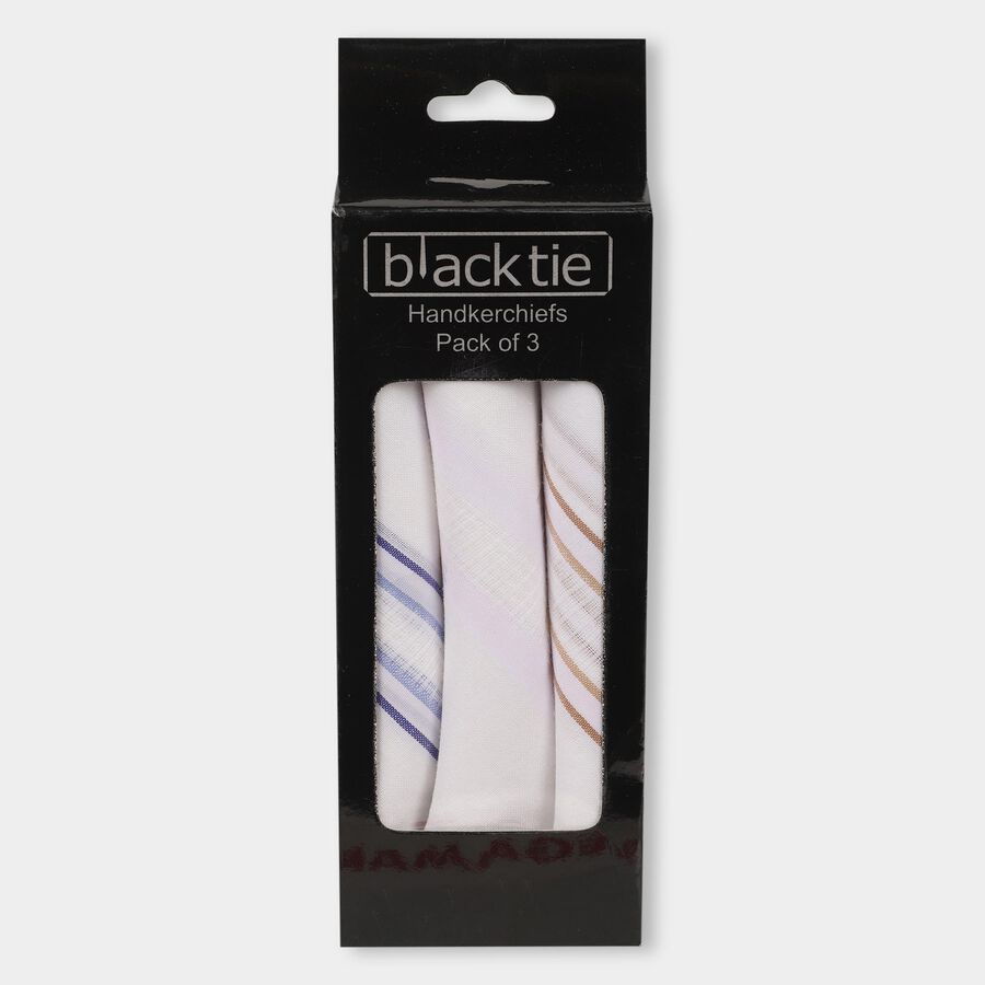 Men's 100% Cotton Hanky , White, large image number null