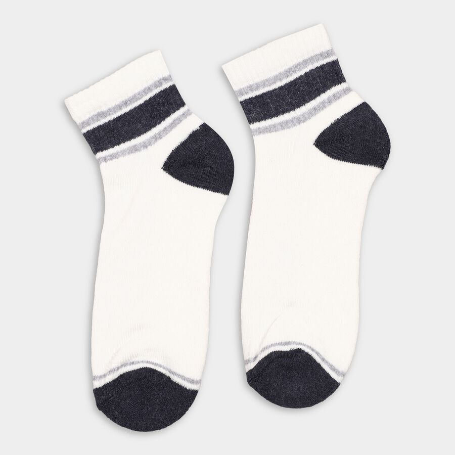 Men's Socks (Pack of 3), Black, large