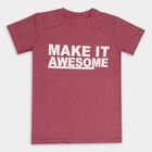 Boys' Half Sleeves T-Shirt, Pink, small image number null