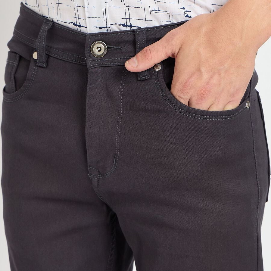 Men's Slim Fit Jeans, Dark Grey, large image number null
