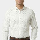 Men White Classic Formal Shirt, सफ़ेद, small