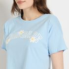 Ladies' 100% Cotton Crop  Top, हल्का नीला, small image number null