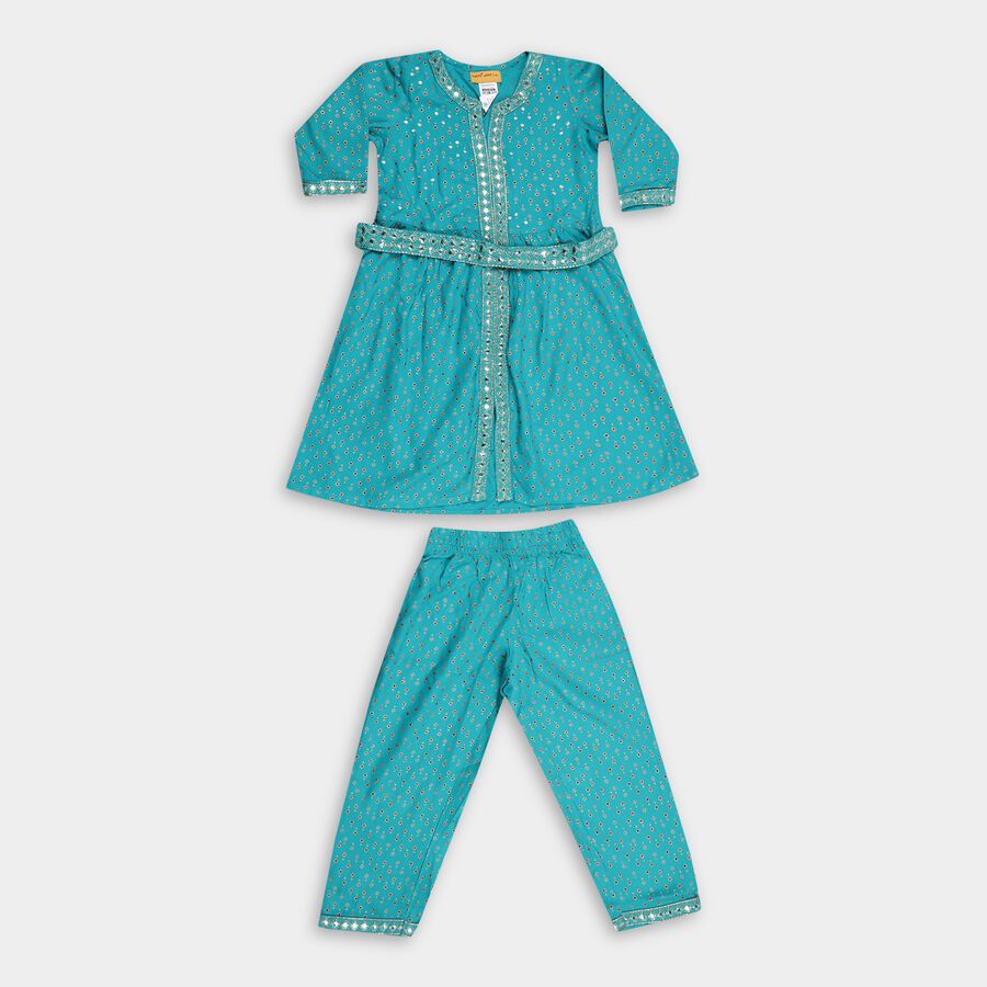 Girls' Fusion Set, एक्वा, large image number null
