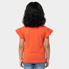 Girls' T-Shirt, मूँगा (कोरल), small