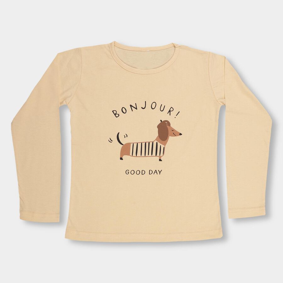 Girls' Top , Beige, large image number null