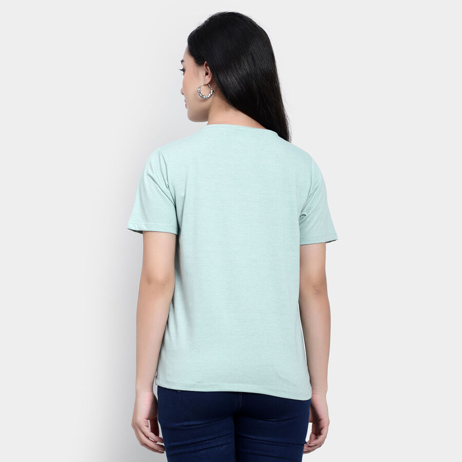 Round Neck T-Shirt, Light Green, large image number null