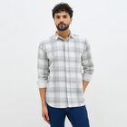 Men's 100% Cotton Casual Shirt, Light Grey, small image number null