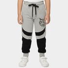 Boys Grey Jogger Fit Graphic Printed Pyjama, Light Grey, small