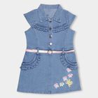 Girls' Frock , Mid Blue, small image number null
