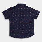 Boys' 100% Cotton Casual Shirt , नेवी ब्लू, small image number null