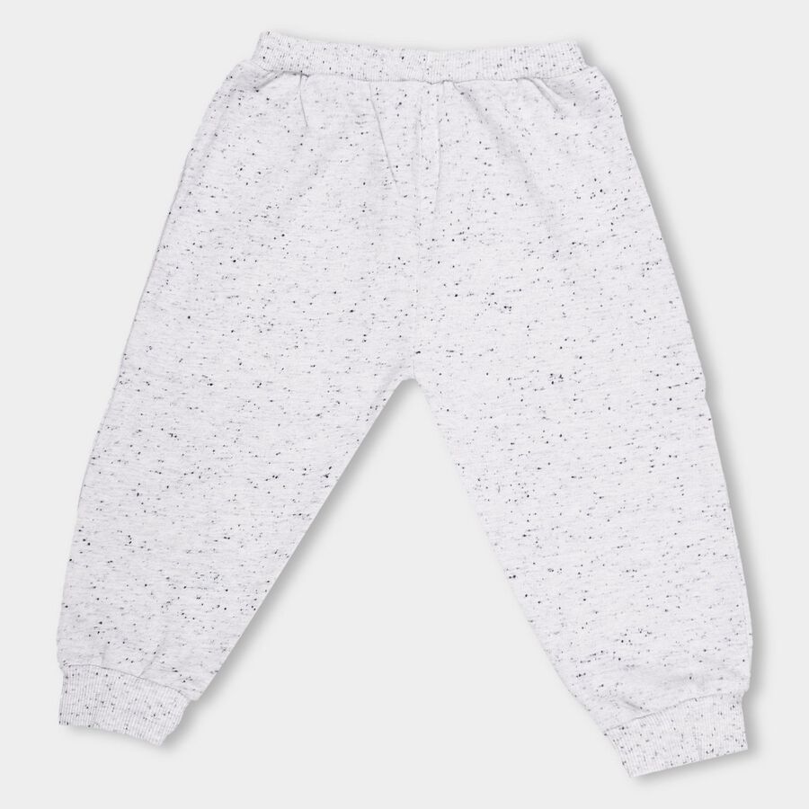 Infants' Light Speckled Grey Rib Waist Pyjama, मिश्रित हल्का ग्रे, large image number null