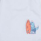 Boys' Off White Cotton Round Neck Printed Baba Suit, Off White, small image number null