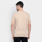 Cotton Solid Round Neck T-Shirt, गहरा पीला, small image number null