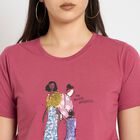 Ladies' Round Neck T-Shirt , Pink, small image number null
