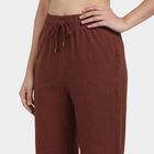 Women's Brown Regular Fit Cloud Printed Pyjama, भूरा, small