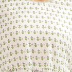 Women's Soft Ivory White Floral Printed Ethnic Set, Light Green, small