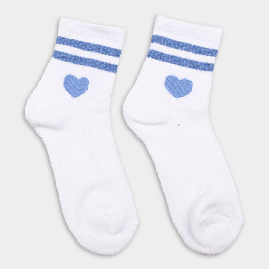 Ladies' Socks, सफ़ेद, large image number null