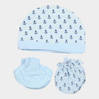 Infants Cotton Printed Baby Gift Set, Light Blue, small image number null