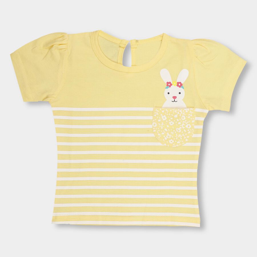 Infants' 100% Cotton T-Shirt, Yellow, large image number null