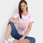 Tie & Dye Round Neck T-shirt, Pink, small image number null