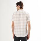 Men's Light Beige Cotton Classic Casual Shirt, गहरा पीला, small image number null