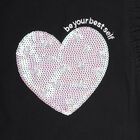Girls' 100% Cotton T-Shirt , Black, small image number null