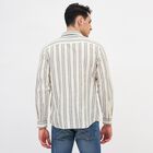 Men's Regular Collar Casual Shirt, Off White, small image number null