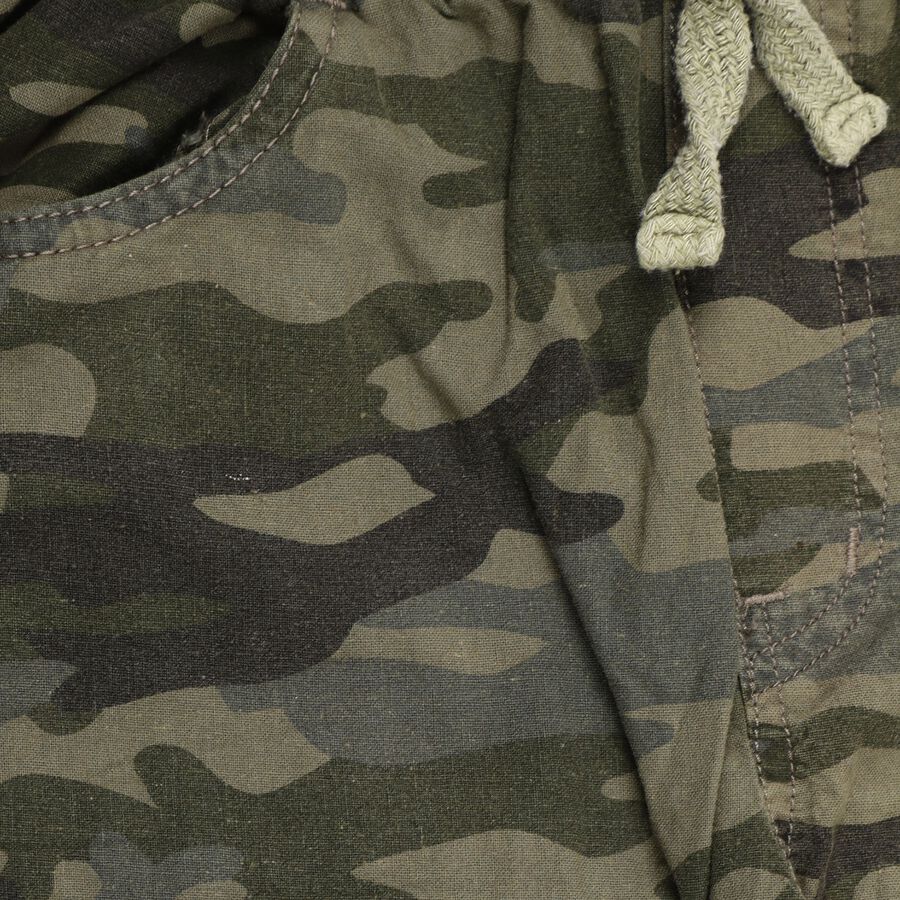Boy's Cotton Trousers, Olive, large image number null