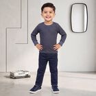 Boys' Mid Blue Long Sleeve Thermal, Mid Blue, small