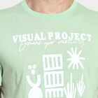 Men's Round Neck Half Sleeves T-Shirt, Light Green, small image number null
