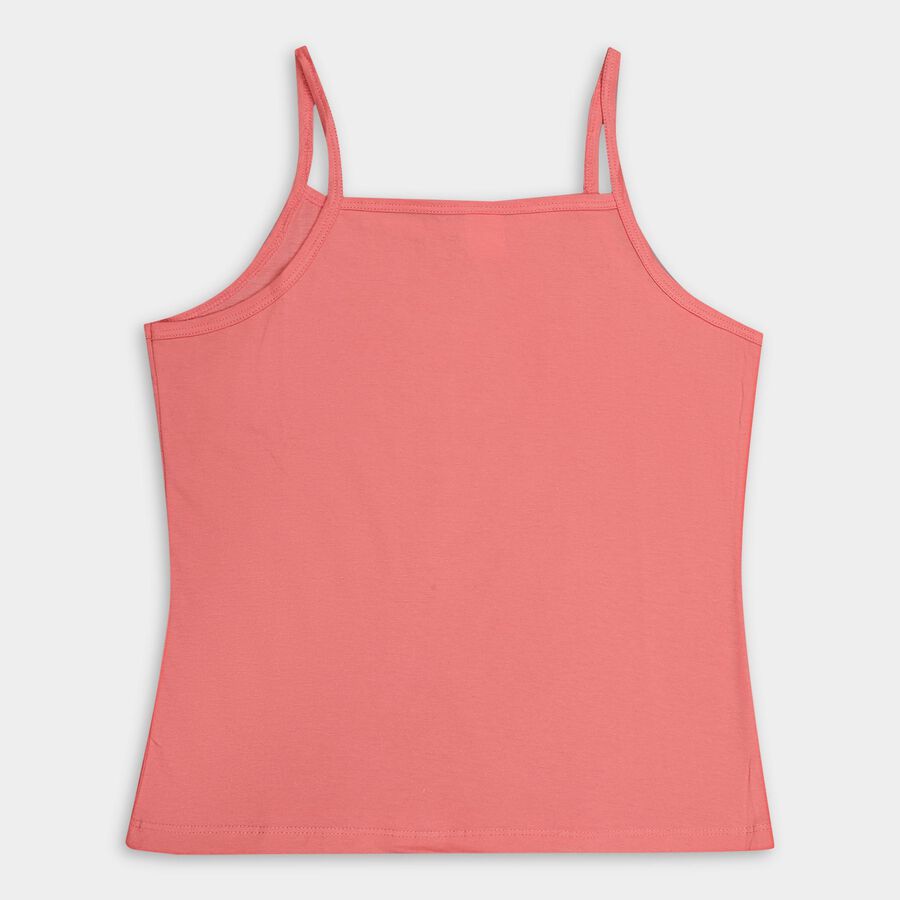 Girls' 100% Cotton Vest (Pack of 2), Pink, large image number null