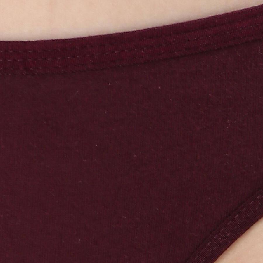 Women's Deep Burgundy Regular Fit Panty, Wine, large
