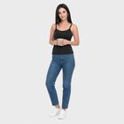 Women's Dark Grey Cotton Scoop Neck Camisole Slip, Dark Grey, small