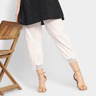 Ladies' 100% Cotton Palazzos , Off White, small image number null