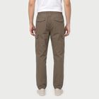 Men's Dark Grey Slim Fit Cargo Trousers, गहरा ग्रे, small
