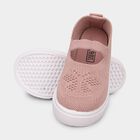 Girls Soft Dusty Pink Slip-On Casual Shoes, Peach, small image number null