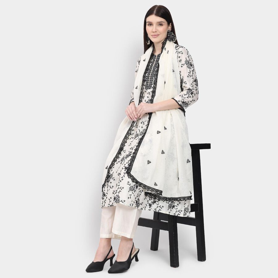 Ladies' Kurta, ऑफ व्हाइट, large image number null